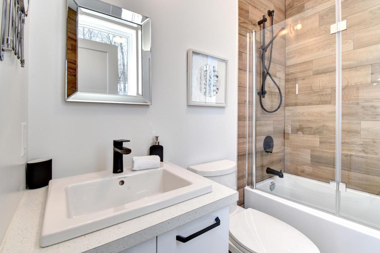 Chalet Serenity - Mont Tremblant Ski - Spa Sauna Wifi Tv Privet Chic Modern House Villa La Conception Ngoại thất bức ảnh